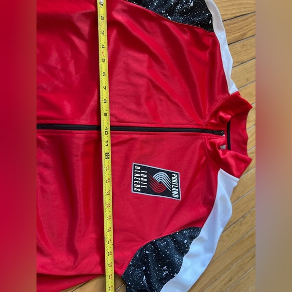 Portland Trail Blazers NBA Track Jacket Men’s Size XXL Red Black Back Logo - Picture 5 of 7